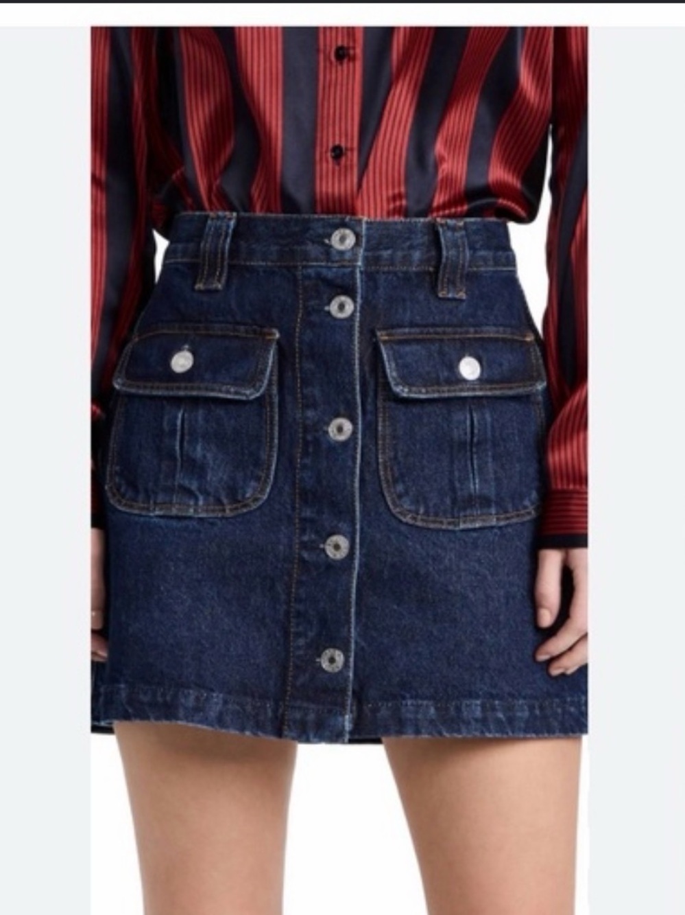 «RE/DONE DENIM 70'S MINI
SKIRT XS